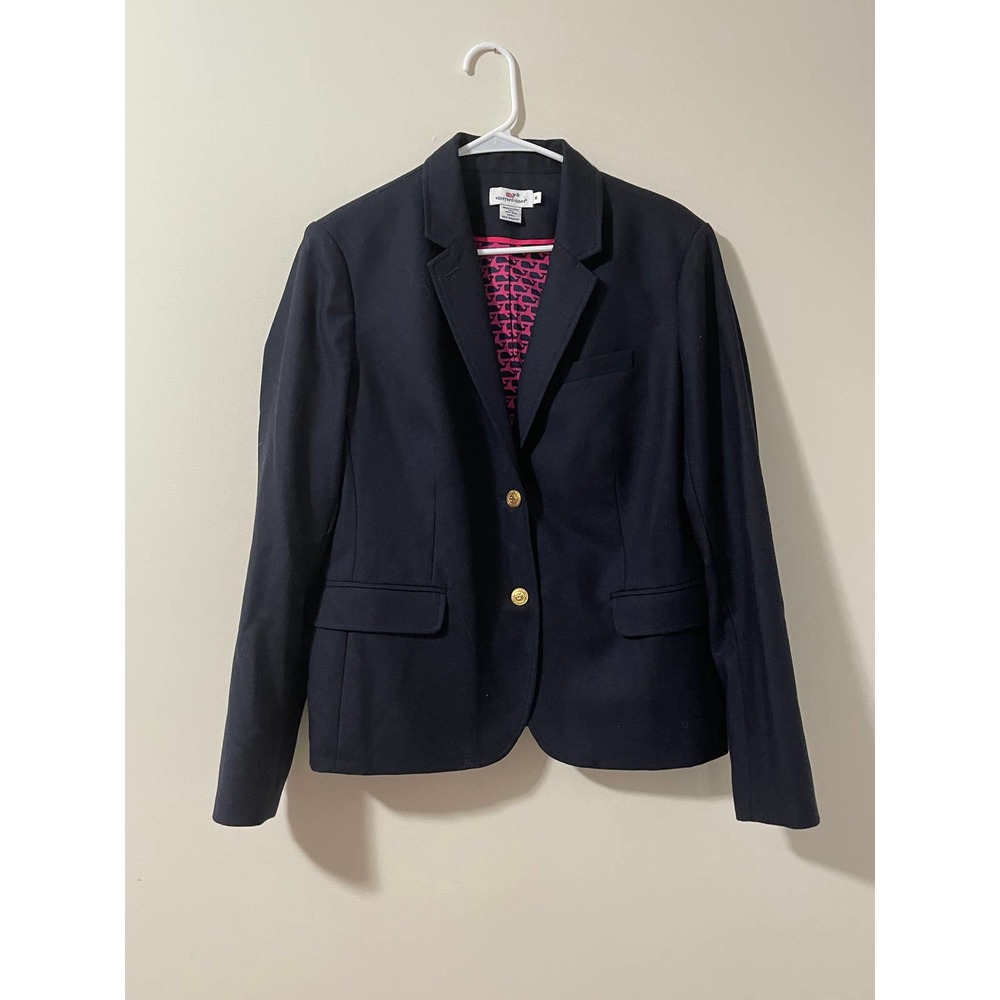 Vineyard Vines Womens Blazer Jacket 16 Blue